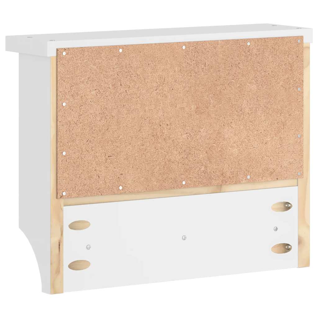 Wandgarderobe SANDNES 45x12x35 cm Massivholz Kiefer