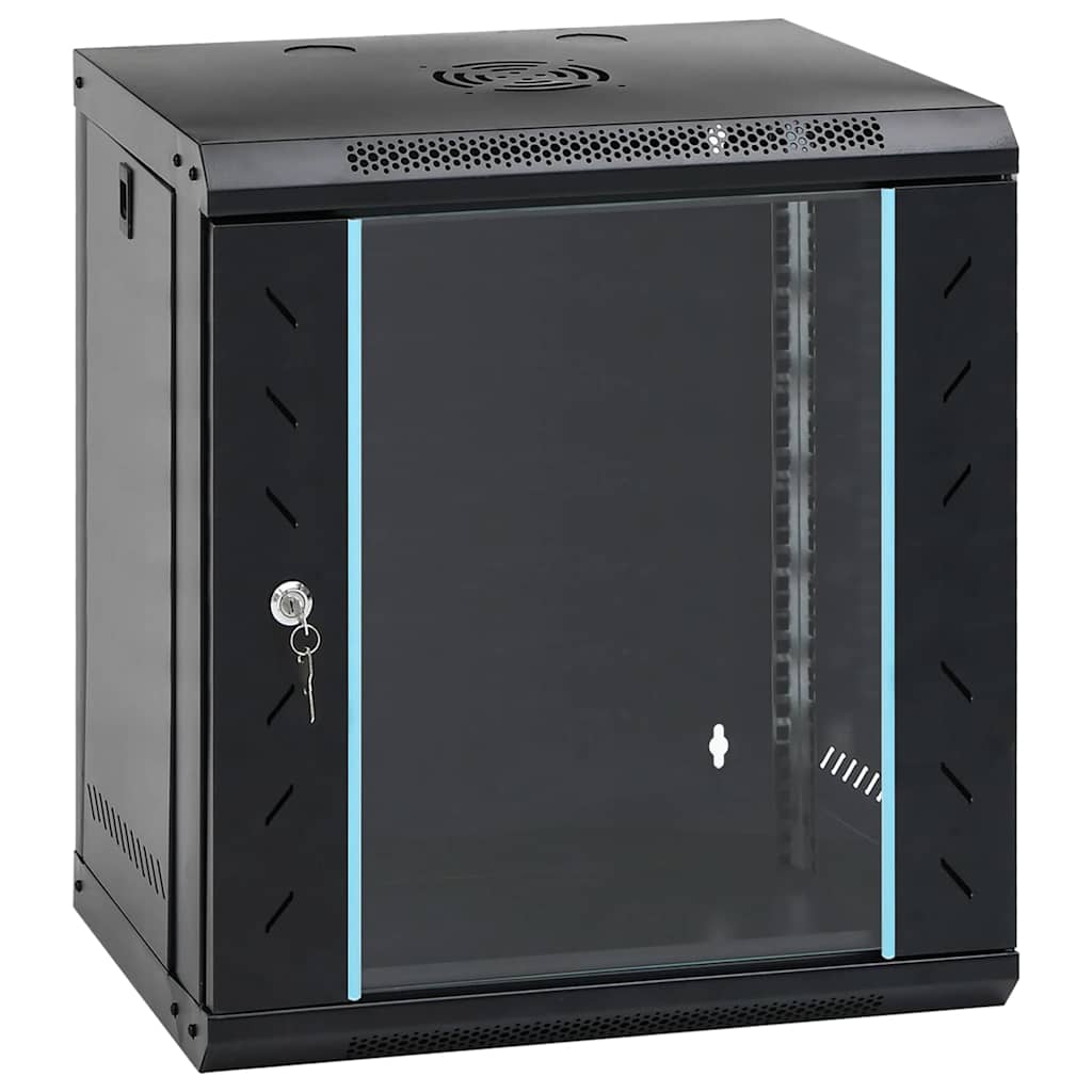 Netzwerkschrank mit Speicher Grau 60 x 45 x 28 cm Stahl