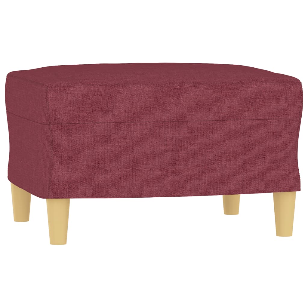 3-tlg. Sofagarnitur mit Kissen Taupe Stoff