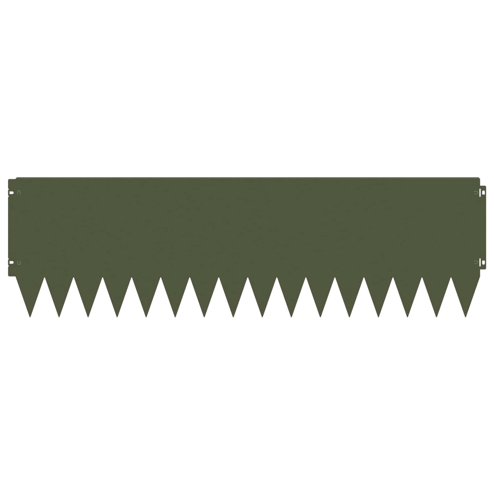 Raseneinfassung 10 pcs 103 x 10 cm Stahl Schwarz
