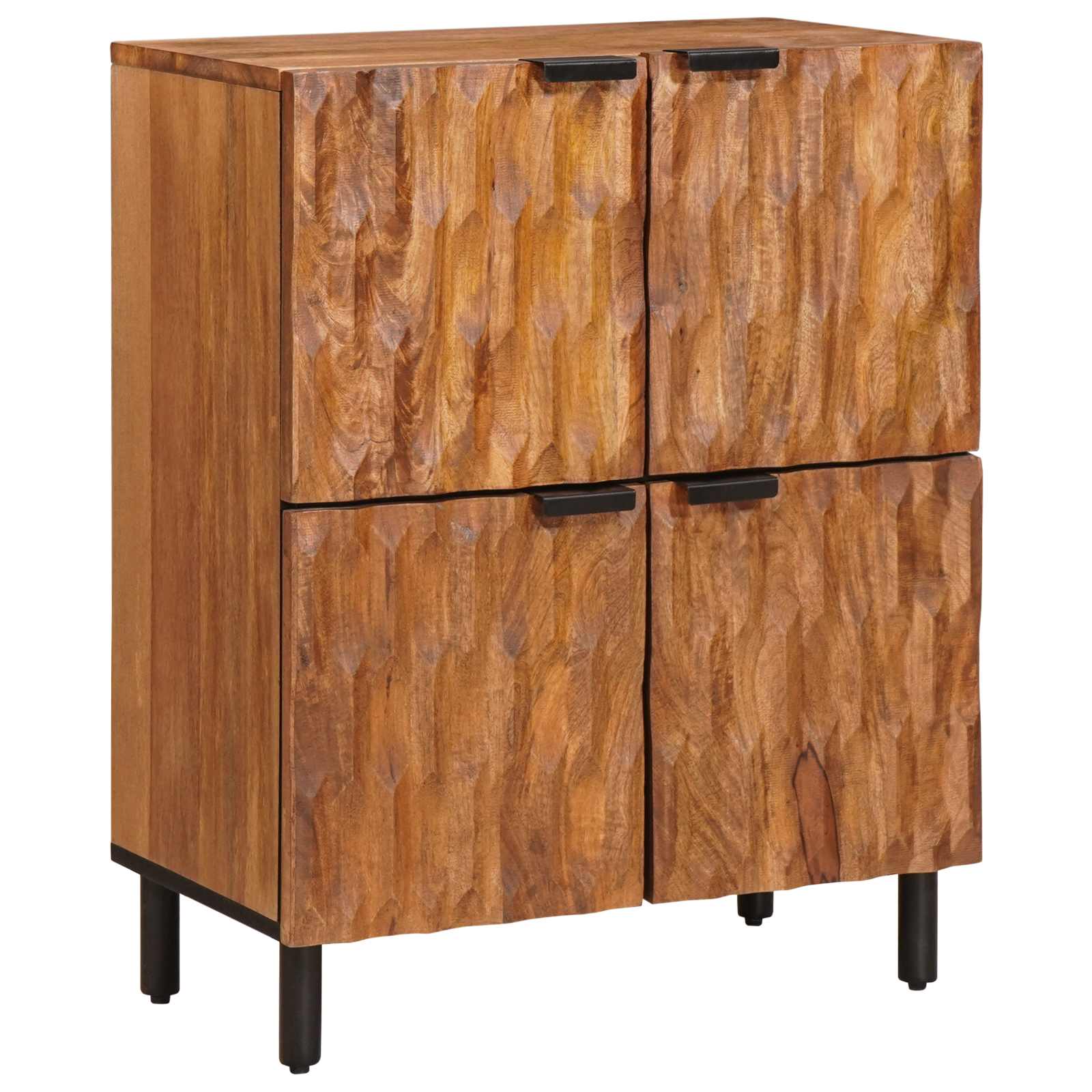 Sideboard mit Tür Weiße gewaschene Oberfläche 60 x 33 x 75 cm
