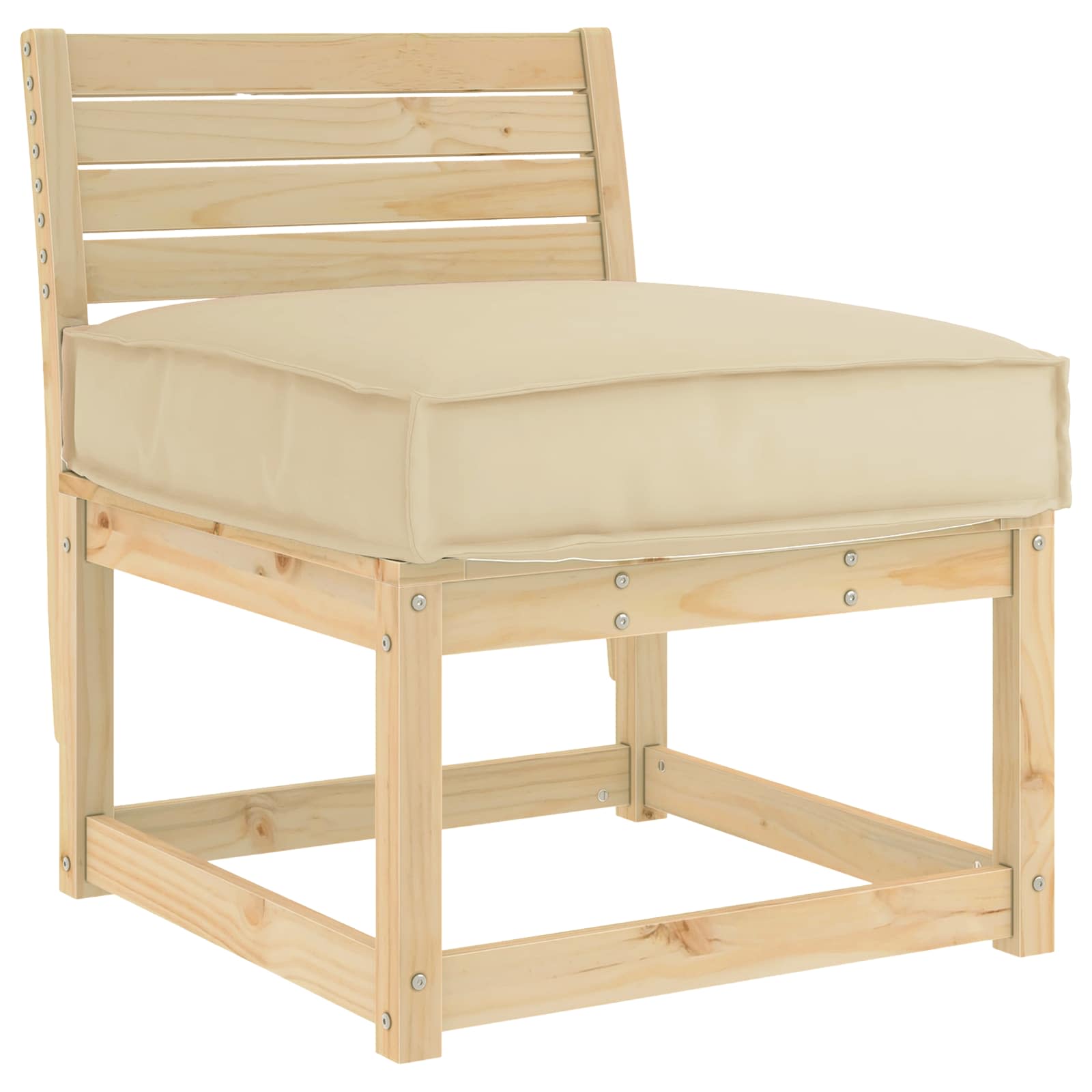 Kissen Anthrazit 60 x 60 x 12 cm Oxford-Stoff