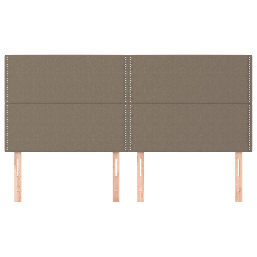 Kopfteil Dunkelgrau 80 x 5 x 118/128 cm Stoff