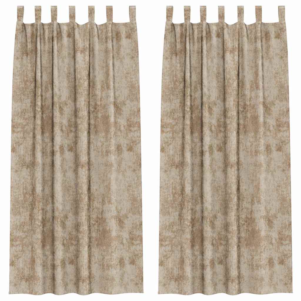 Samtvorhänge mit Vorhängen 2 pcs Weinrot 140 x 140 cm Samt