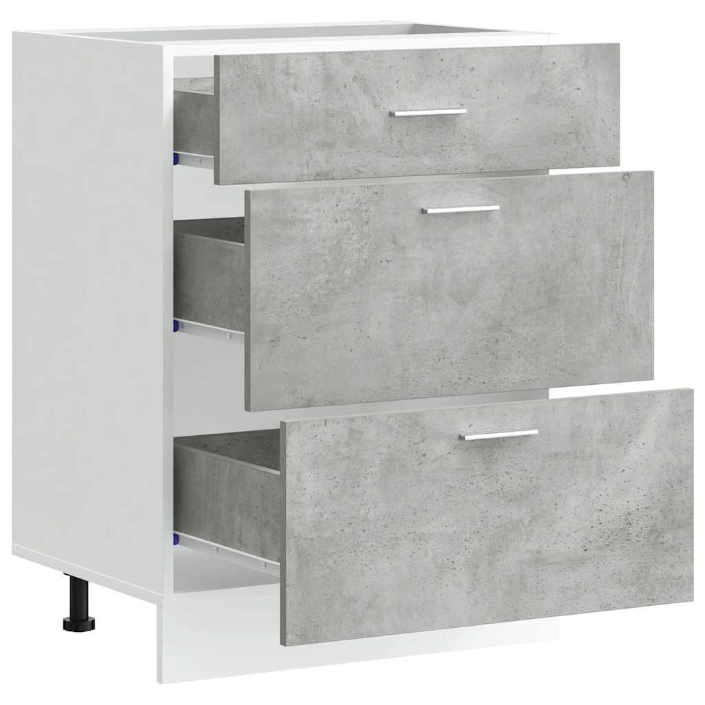 Unterschrank Lyon Weiß 60x46x81,5 cm Holzwerkstoff