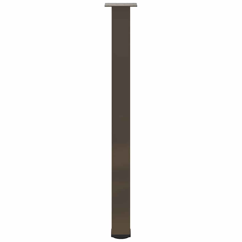 Bartischbeine 4 Stk. Schwarz 100-102 cm Stahl