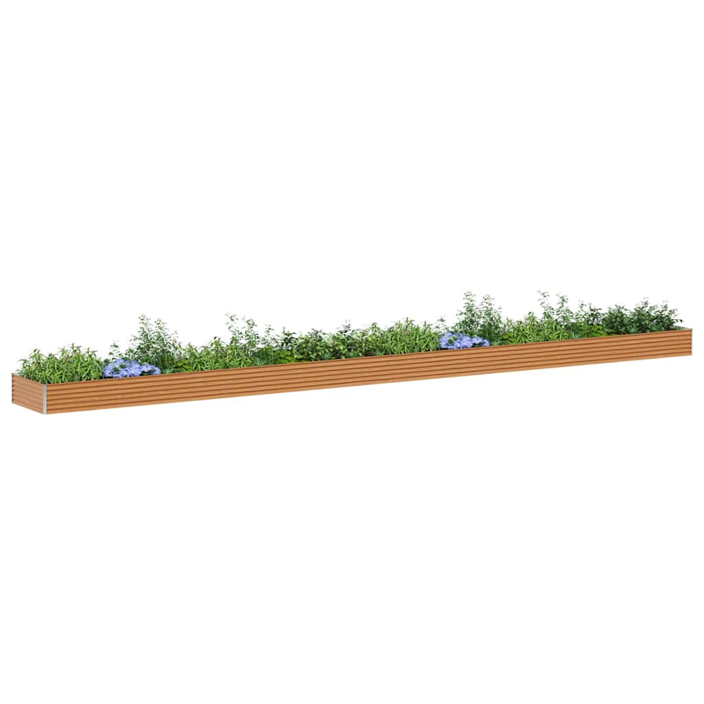 Garten-Hochbeet 100 x 50 x 36 cm Cortenstahl