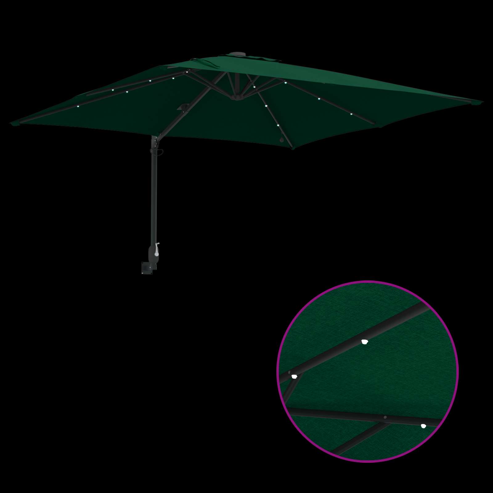 Garten-Sonnenschirm Sand 248,5 x 247,5 x 160 cm