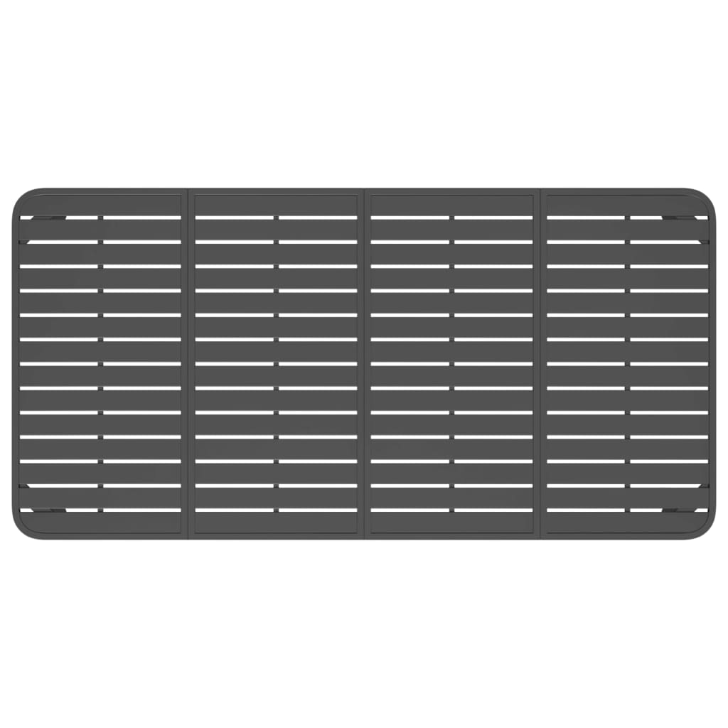 Gartentisch Anthrazit 100x100x71 cm Stahl