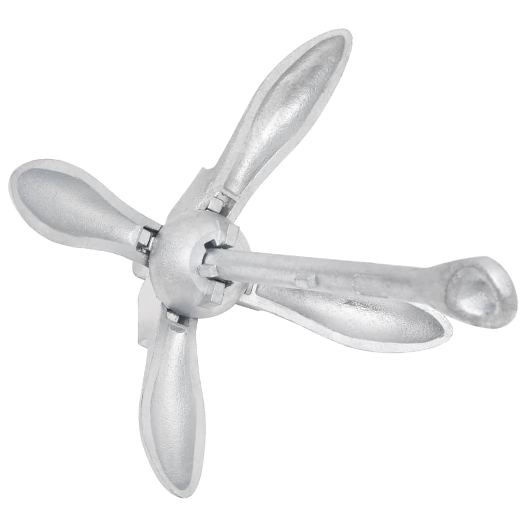 Klappanker Silber 0,7 kg Feuerverzinktes Gusseisen