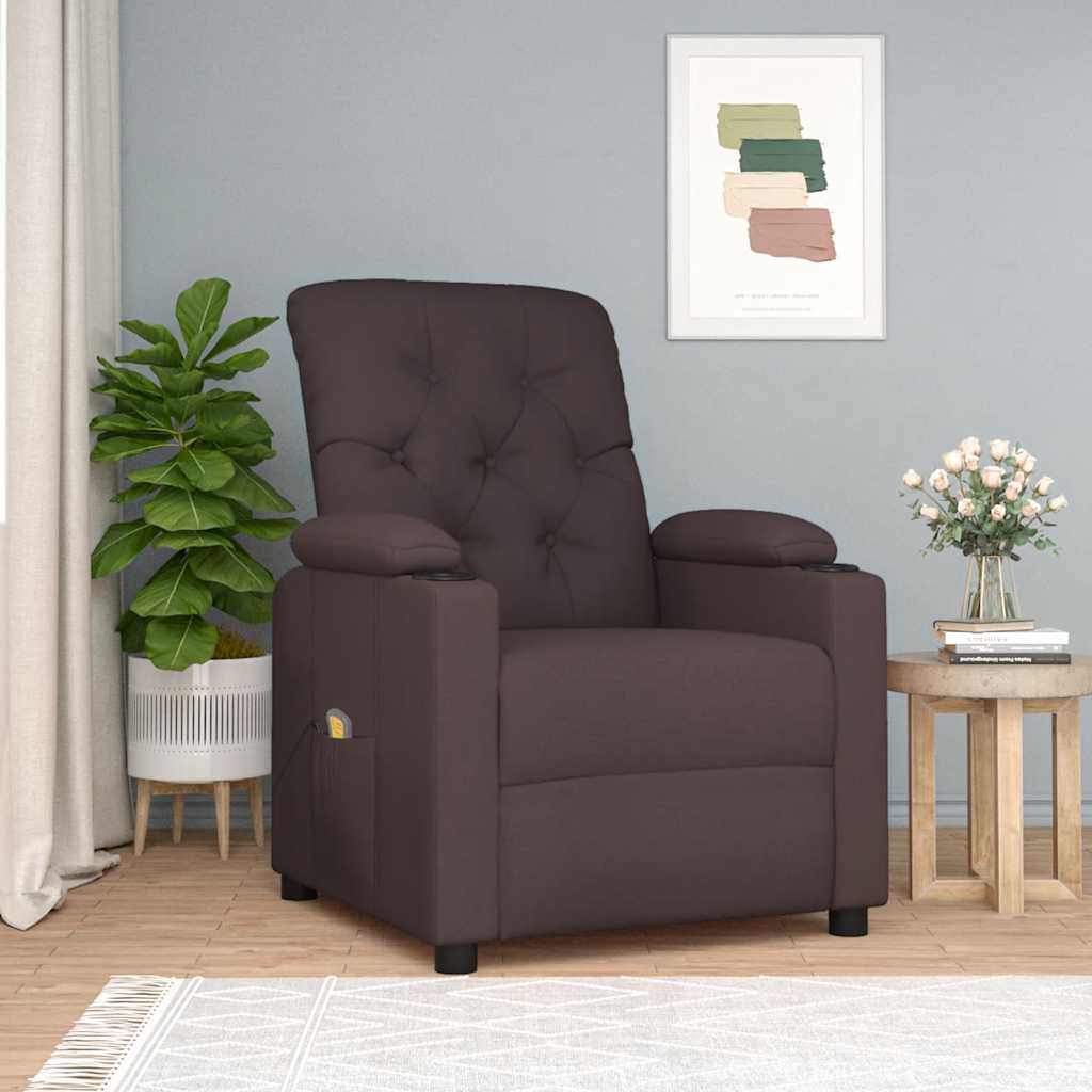 Massagesessel Schwarz Stoff