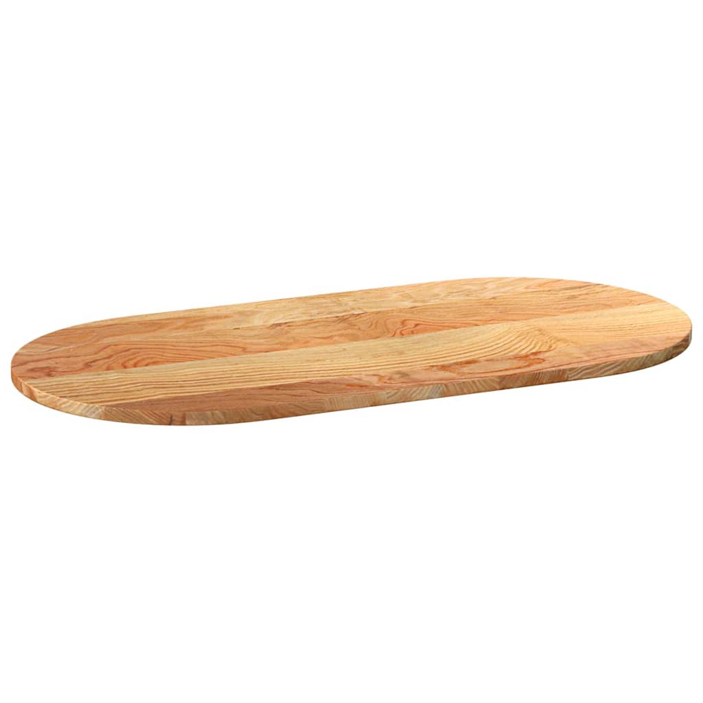 Tischplatte 80x40x2 cm Massivholz Eiche Oval