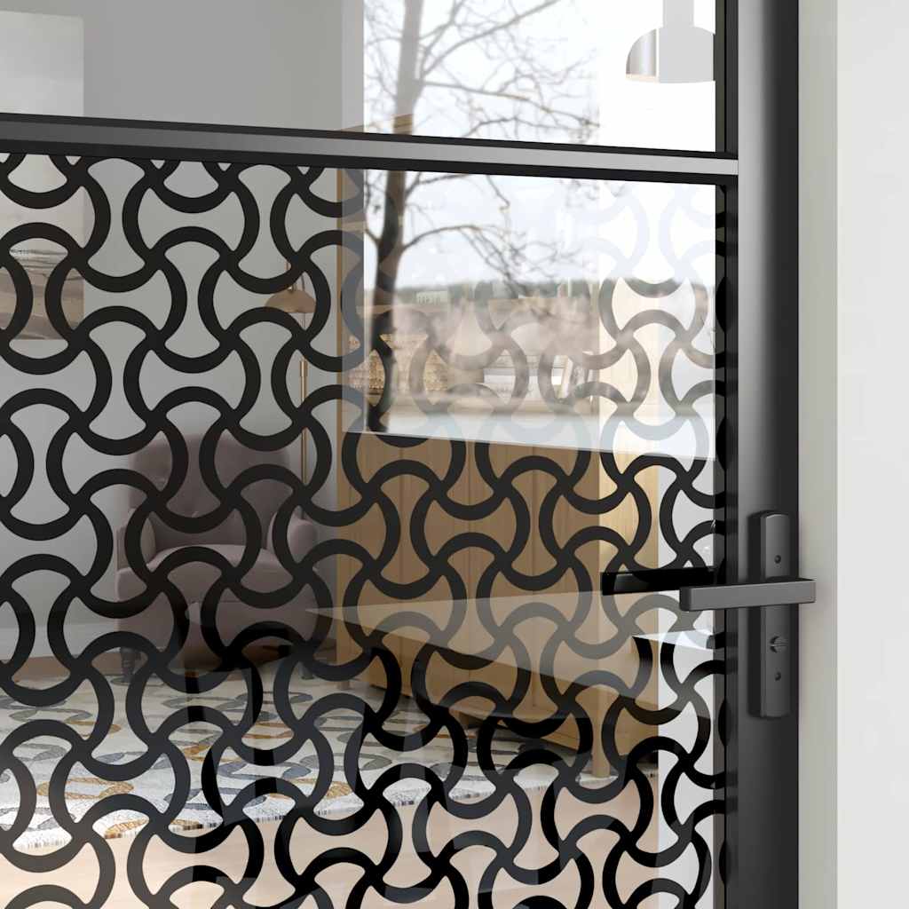 Innentür ESG Glas und Aluminium 76x201,5 cm Schwarz