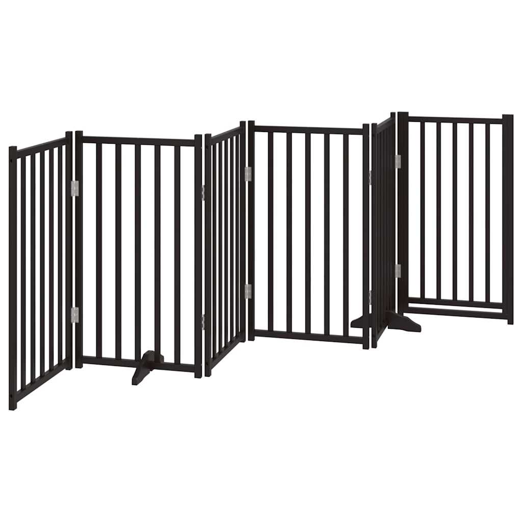 3-tlg. Hundetor Faltbar 150 cm Massivholz Tanne