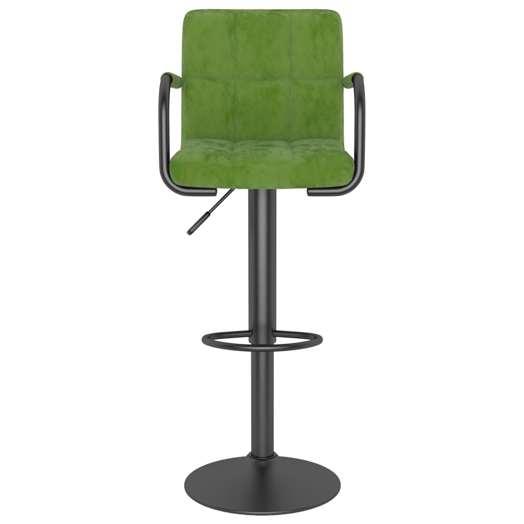 Barhocker 2 Stk. Blau Samt