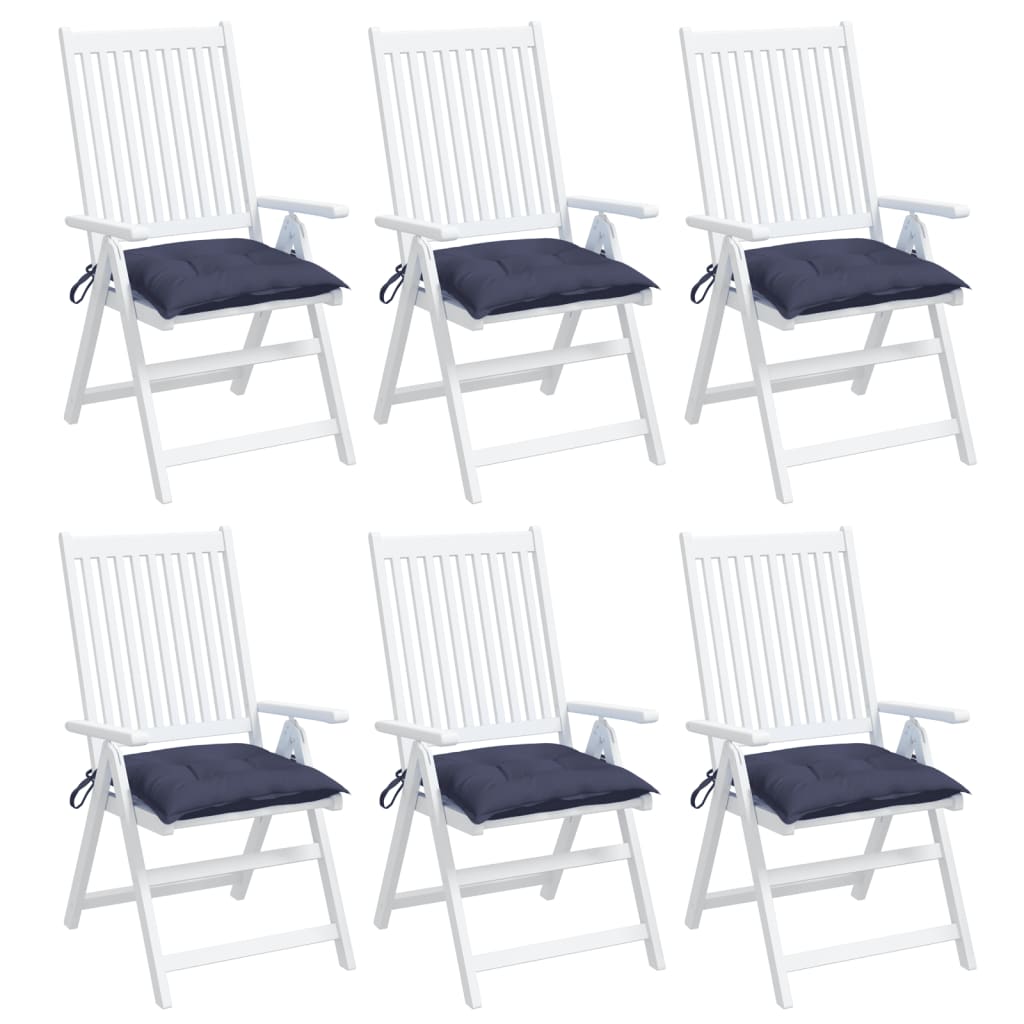 Stuhlkissen 4 Stk. Hellblau 40x40x7 cm Oxford-Gewebe