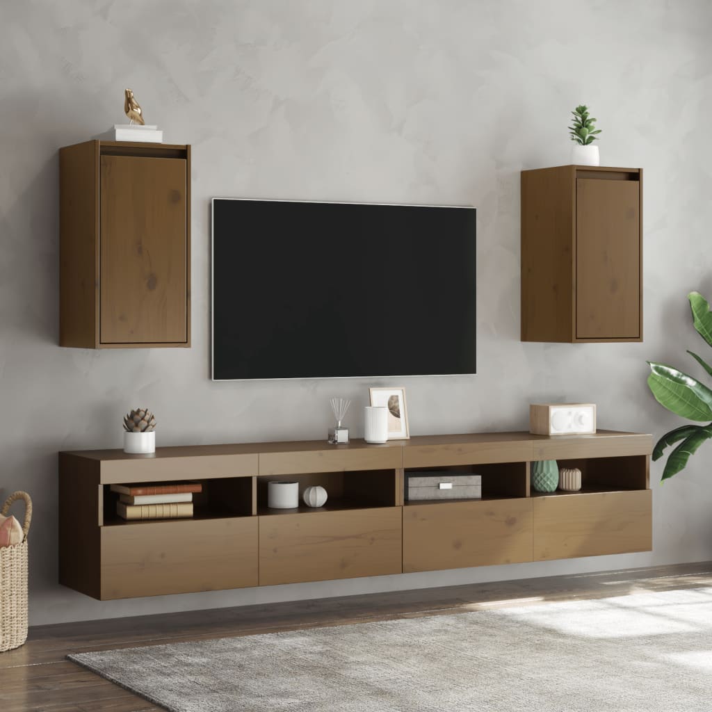 Wandschrank 30x30x60 cm Massivholz Kiefer
