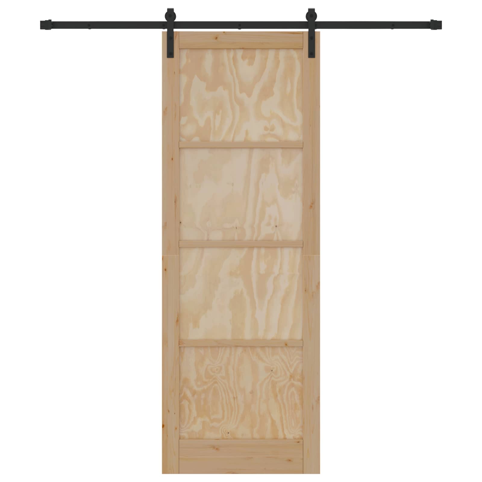 Schiebetür Natur 61 x 198,5 cm Massives Kiefernholz