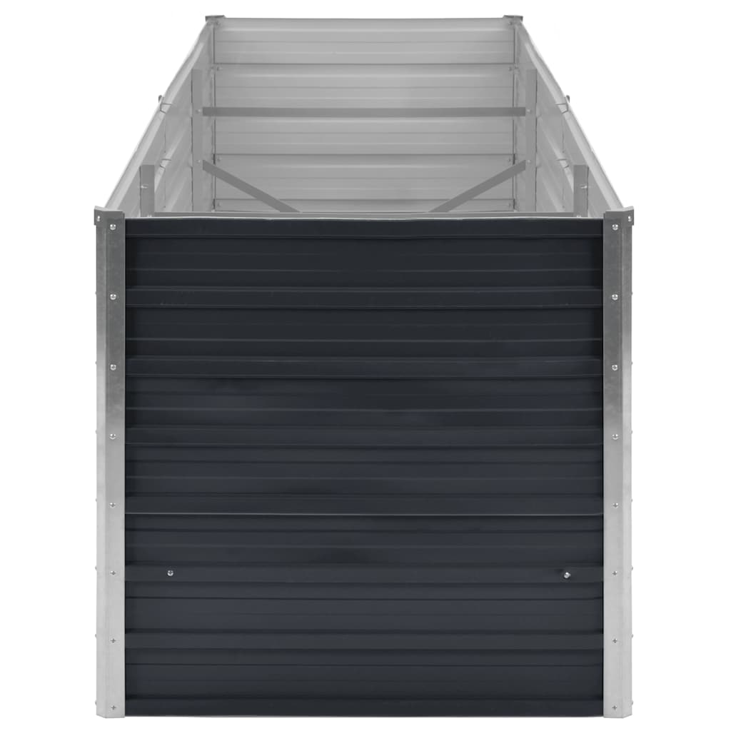 Hochbeet Anthrazit 160 x 80 x 77 cm Verzinkter Stahl
