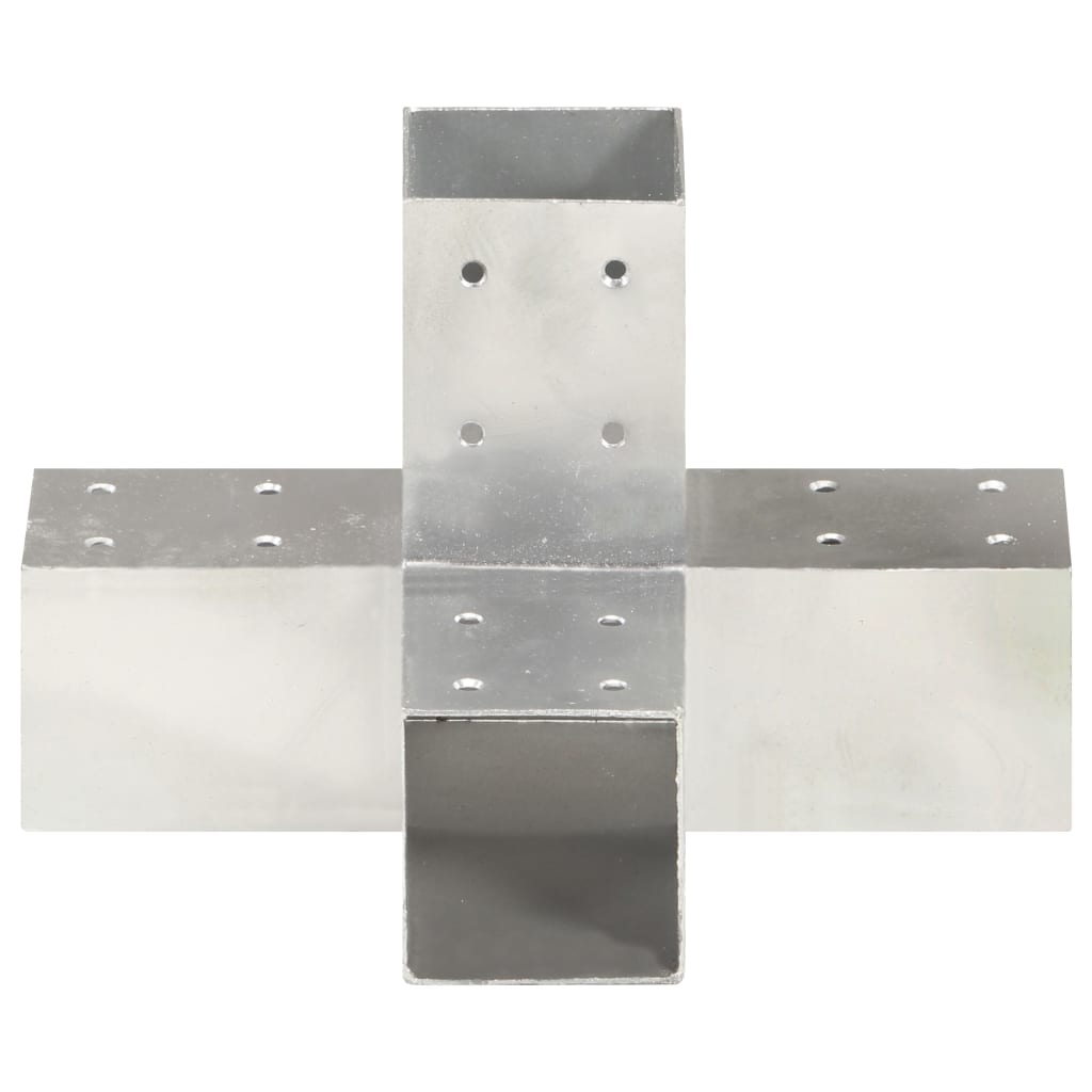 Pfostenverbinder L-Form Verzinktes Metall 71 x 71 mm