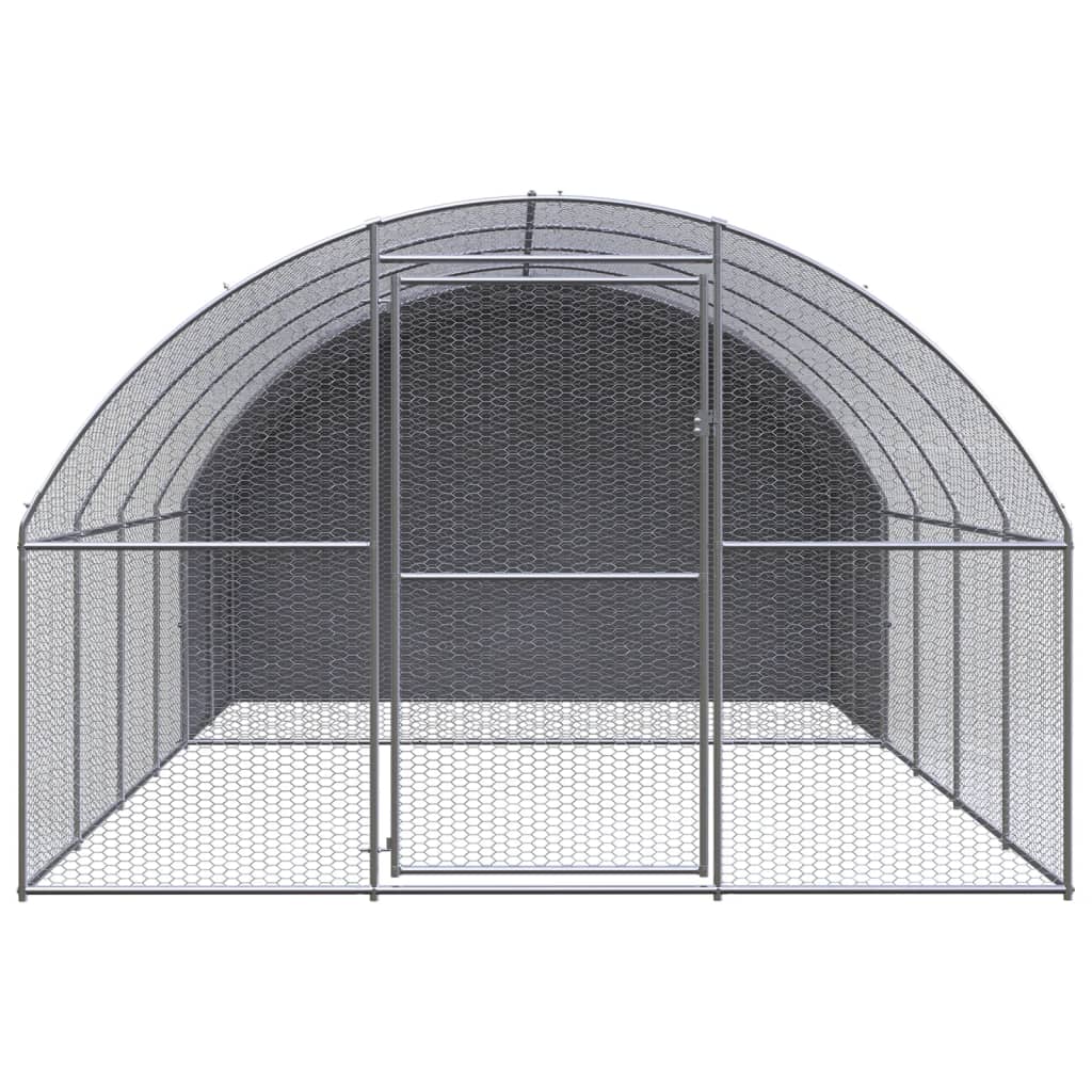 Outdoor-Hühnerstall 3x2x2 m Verzinkter Stahl