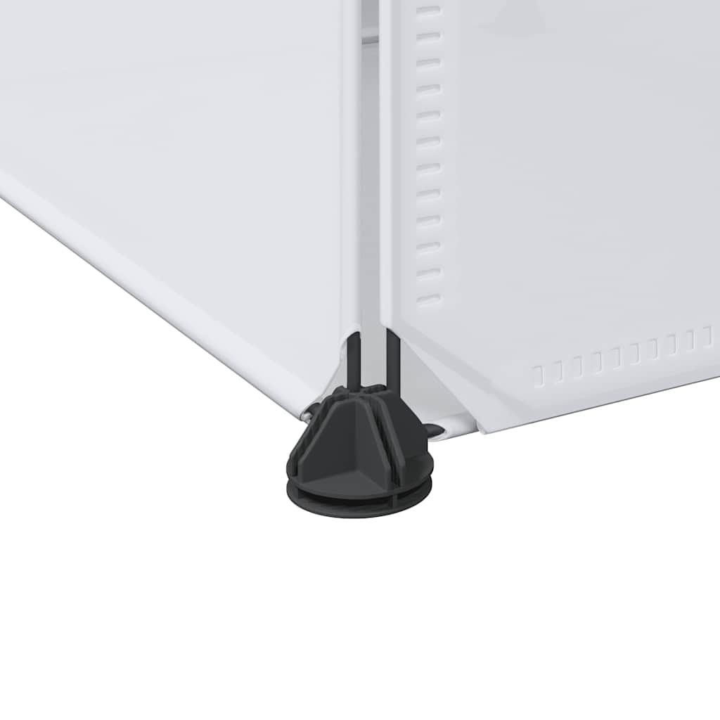 Modularer Schrank mit 9 Fächern 109x36,5x143cm Schwarz und Weiß