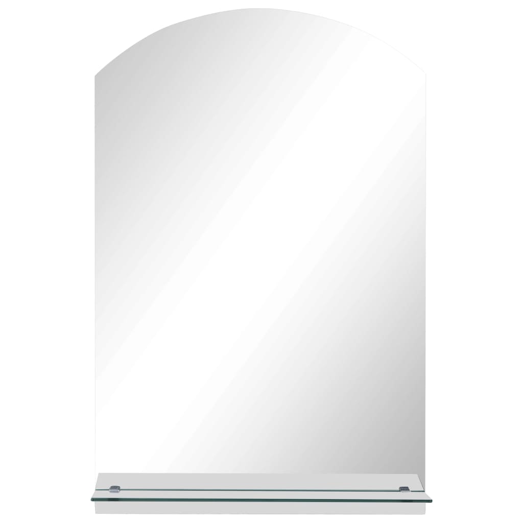 Wandspiegel mit Regal 20×40 cm Hartglas