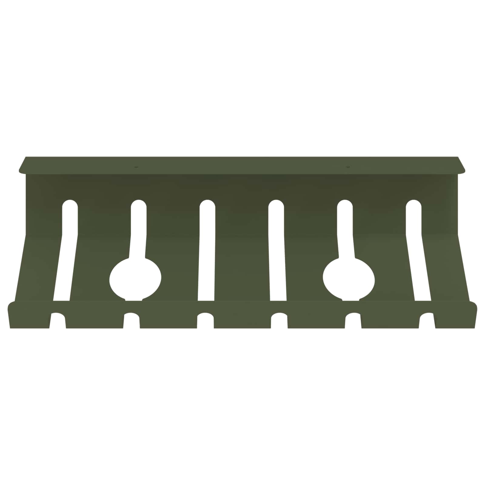 Unter dem Schreibtisch Kabelmanagement Tray 2 Stk. Anthrazit