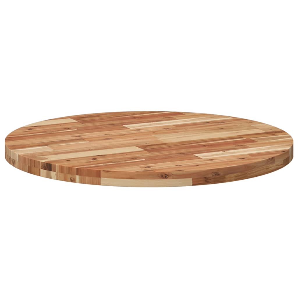 Tischplatte Rund Ø40x2 cm Massivholz Akazie