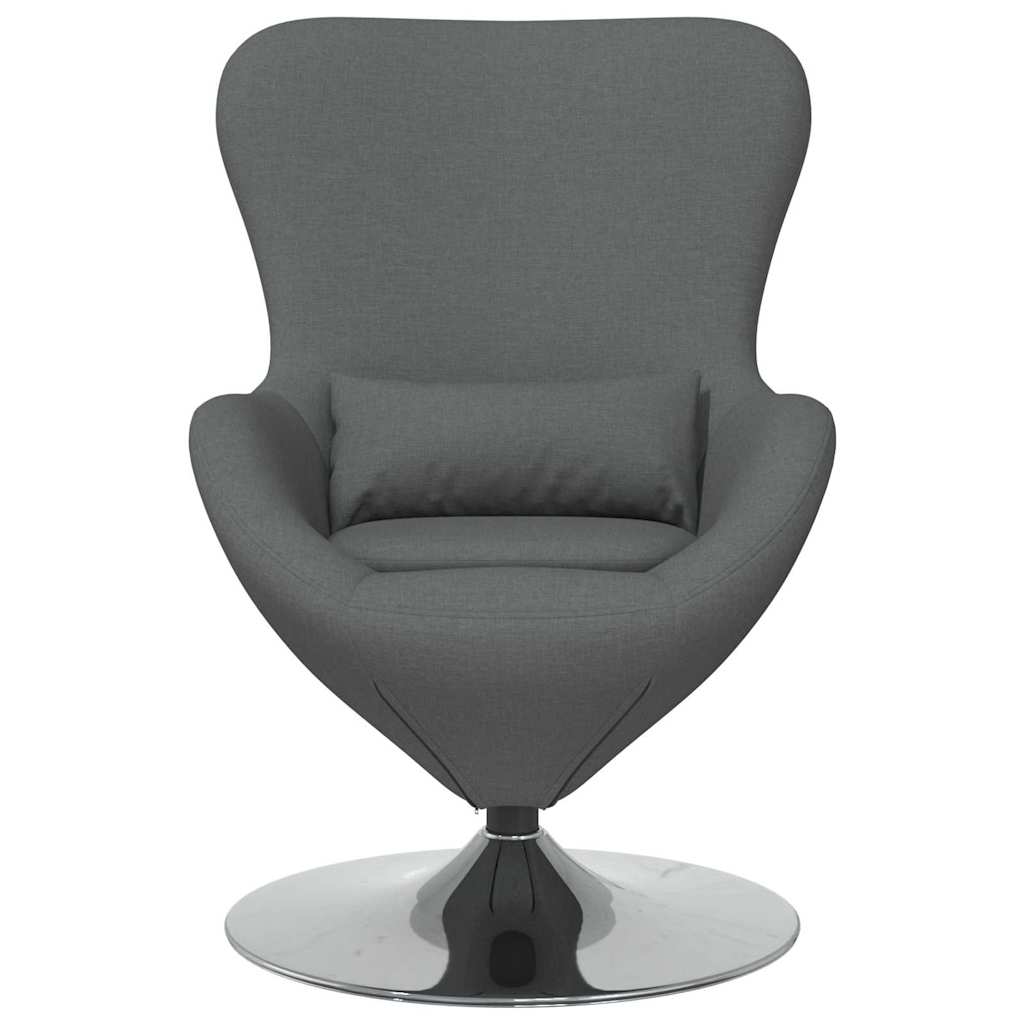 Eiersessel Hellgrau 63 x 73 x 90 cm Stoff