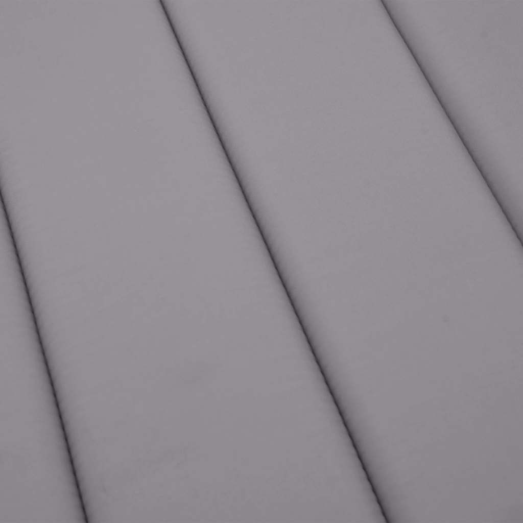 Sonnenliegen-Auflage Grau 186x58x4 cm Oxford-Gewebe