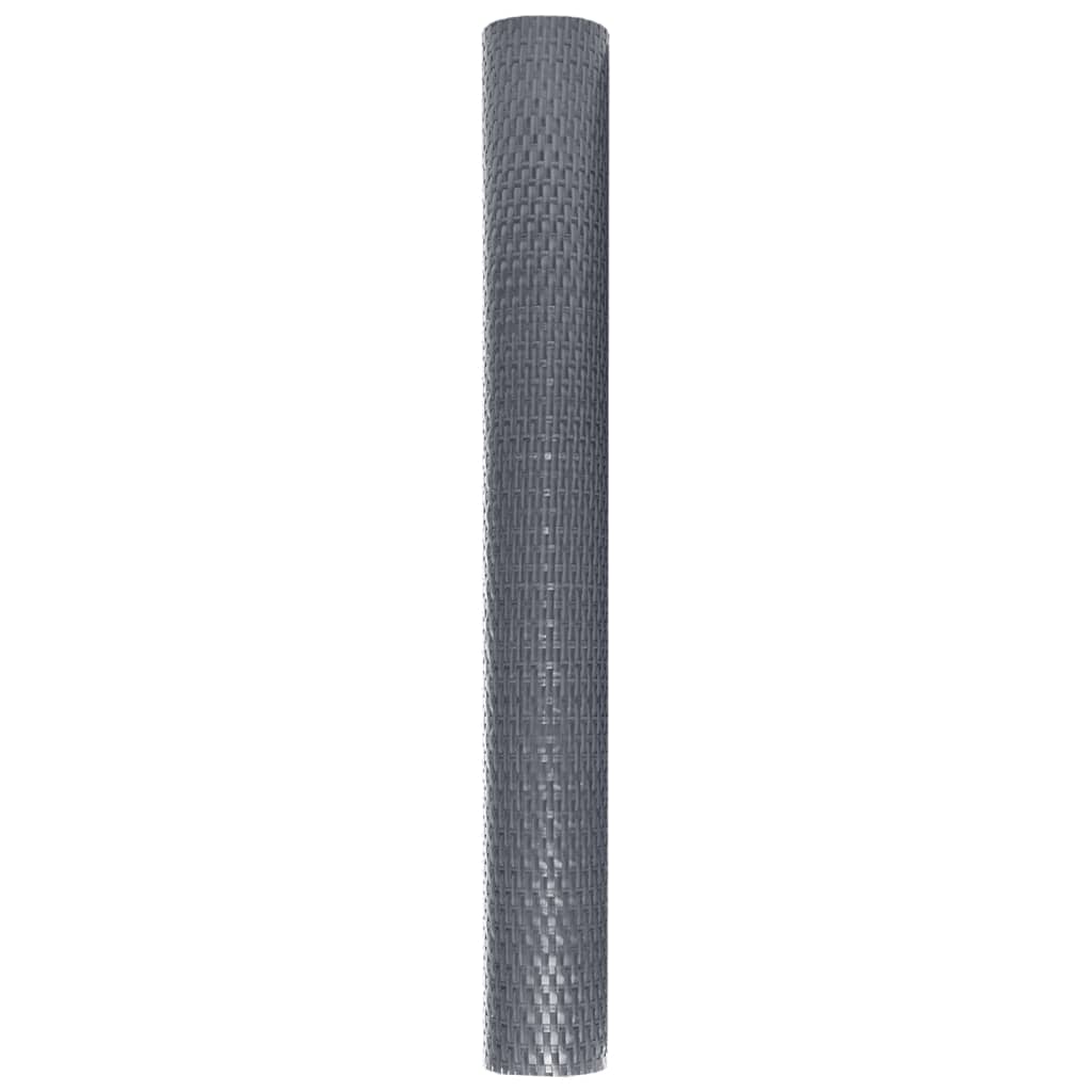 Balkon-Sichtschutz Anthrazit 300x90 cm Poly Rattan