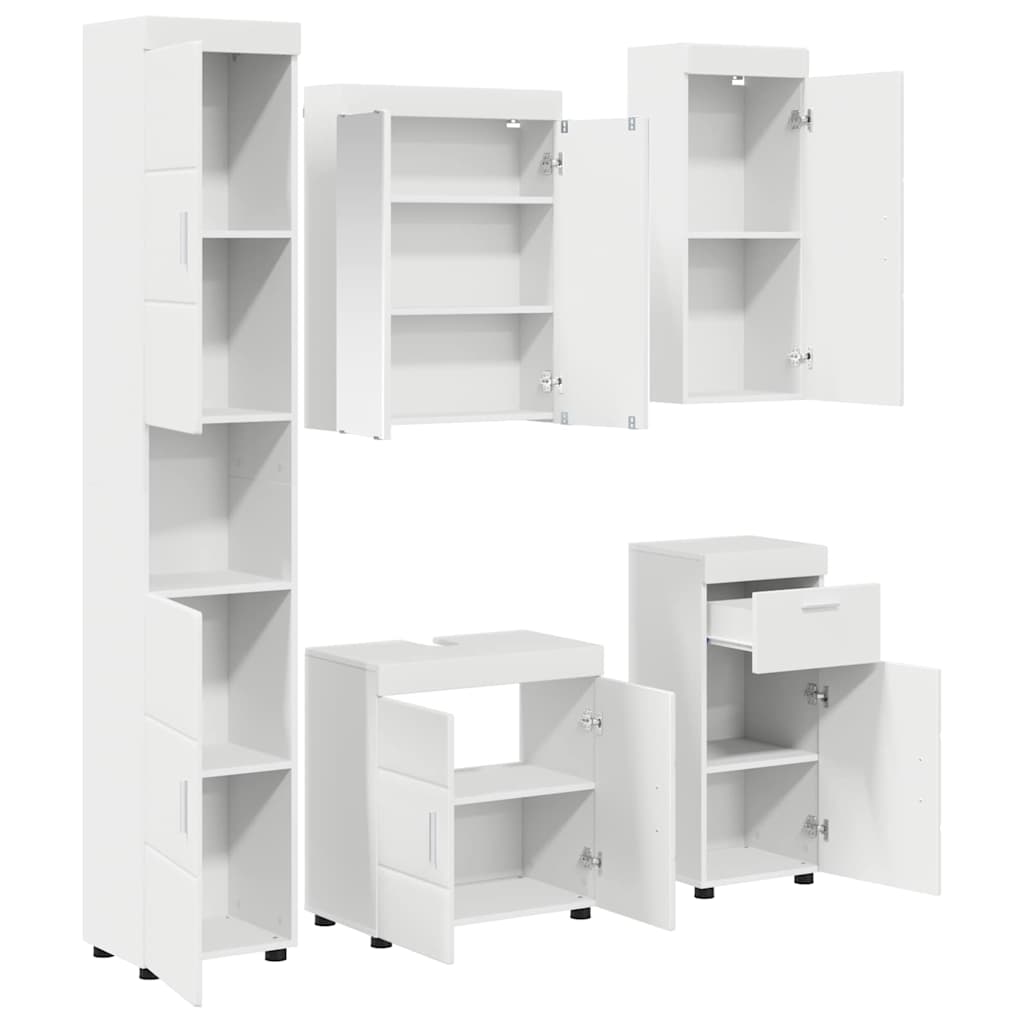 Badezimmermöbel-Set TULUM 2 pcs Weiß 60 x 34 x 63 cm