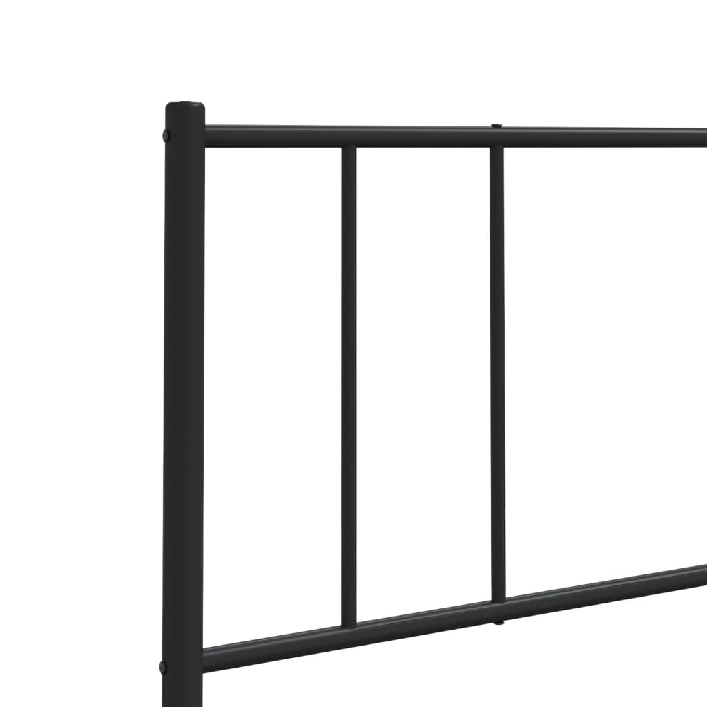 Ersatz-Kopfteil Metall Schwarz 80 cm