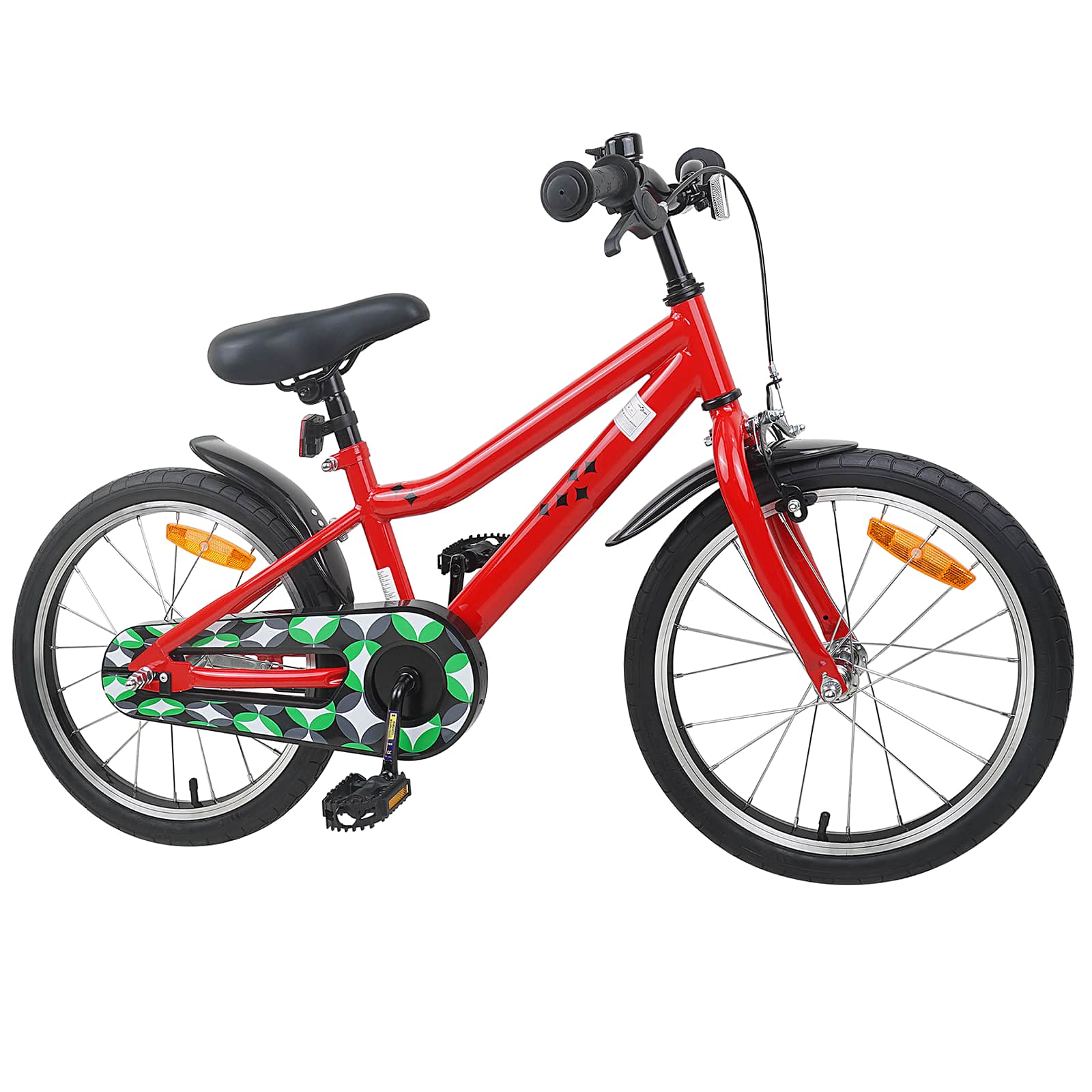 Kinderfahrrad 12 Zoll für 2-4 Jahre alt Schwarz