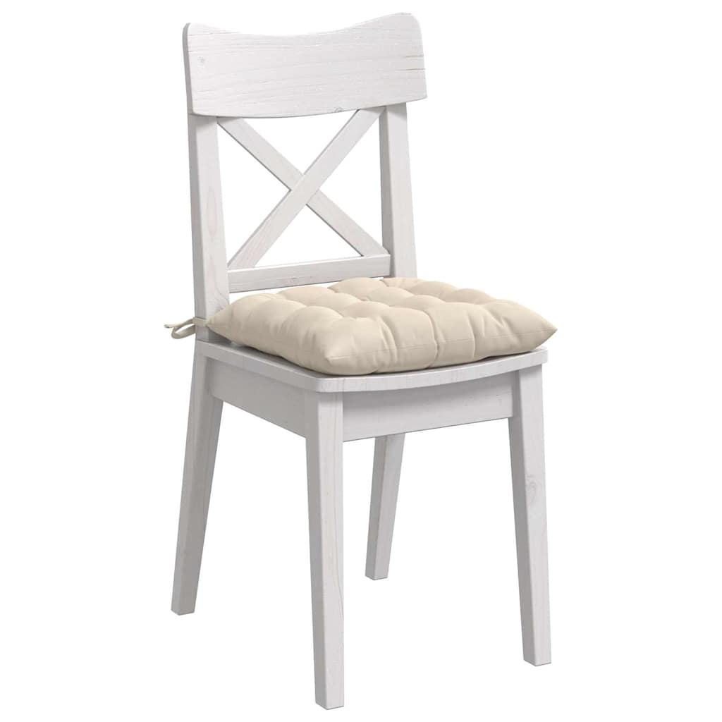 Sitzkissen 4 Stück Taupe 40 x 40 x 6 cm Mikrofaser