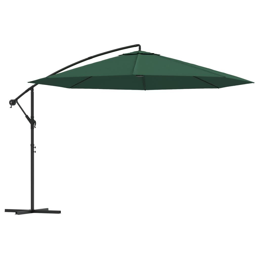 Ampelschirm mit Aluminium-Mast 350 cm Taupe