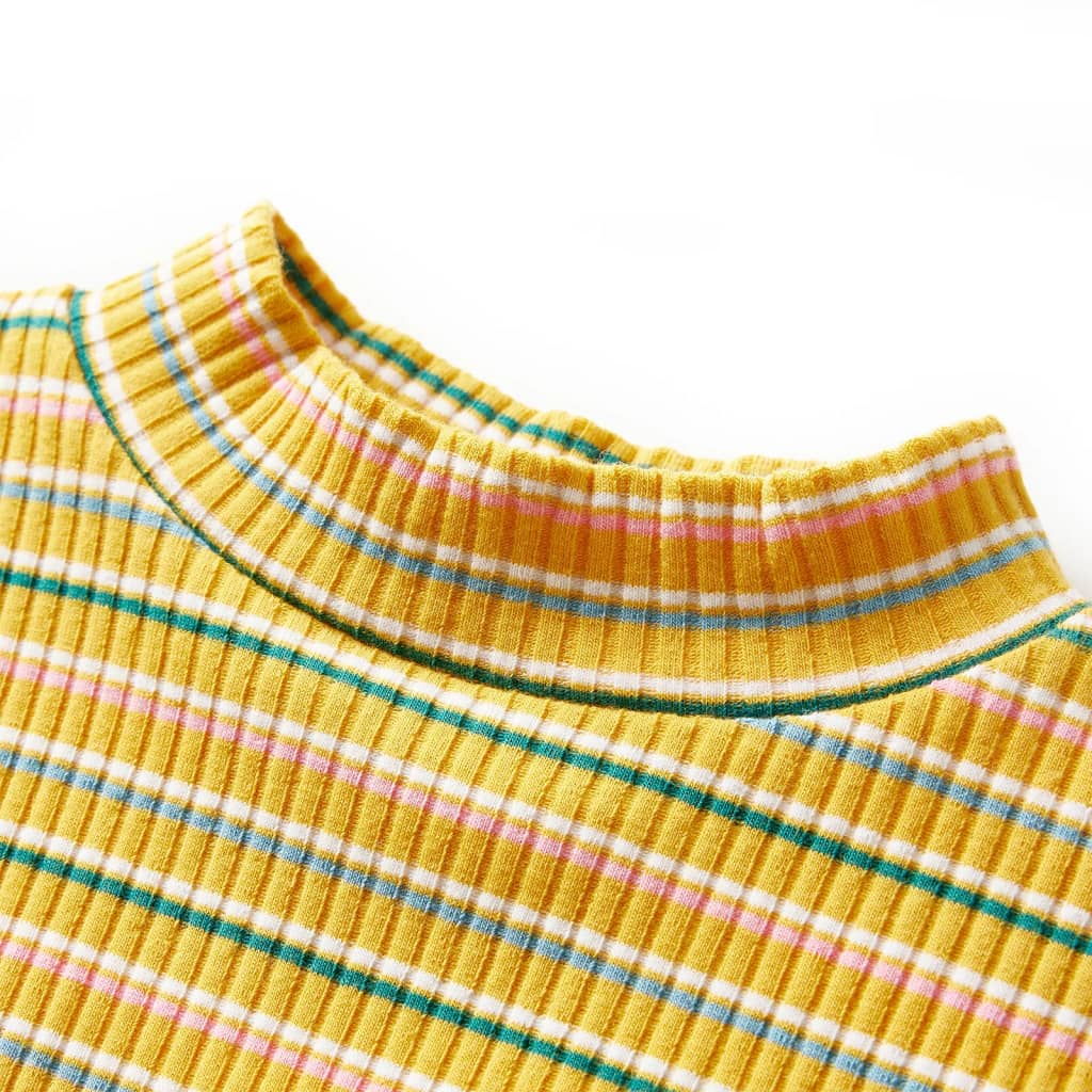 Kinder-Langarmshirt Halbrollkragen Ecru 104