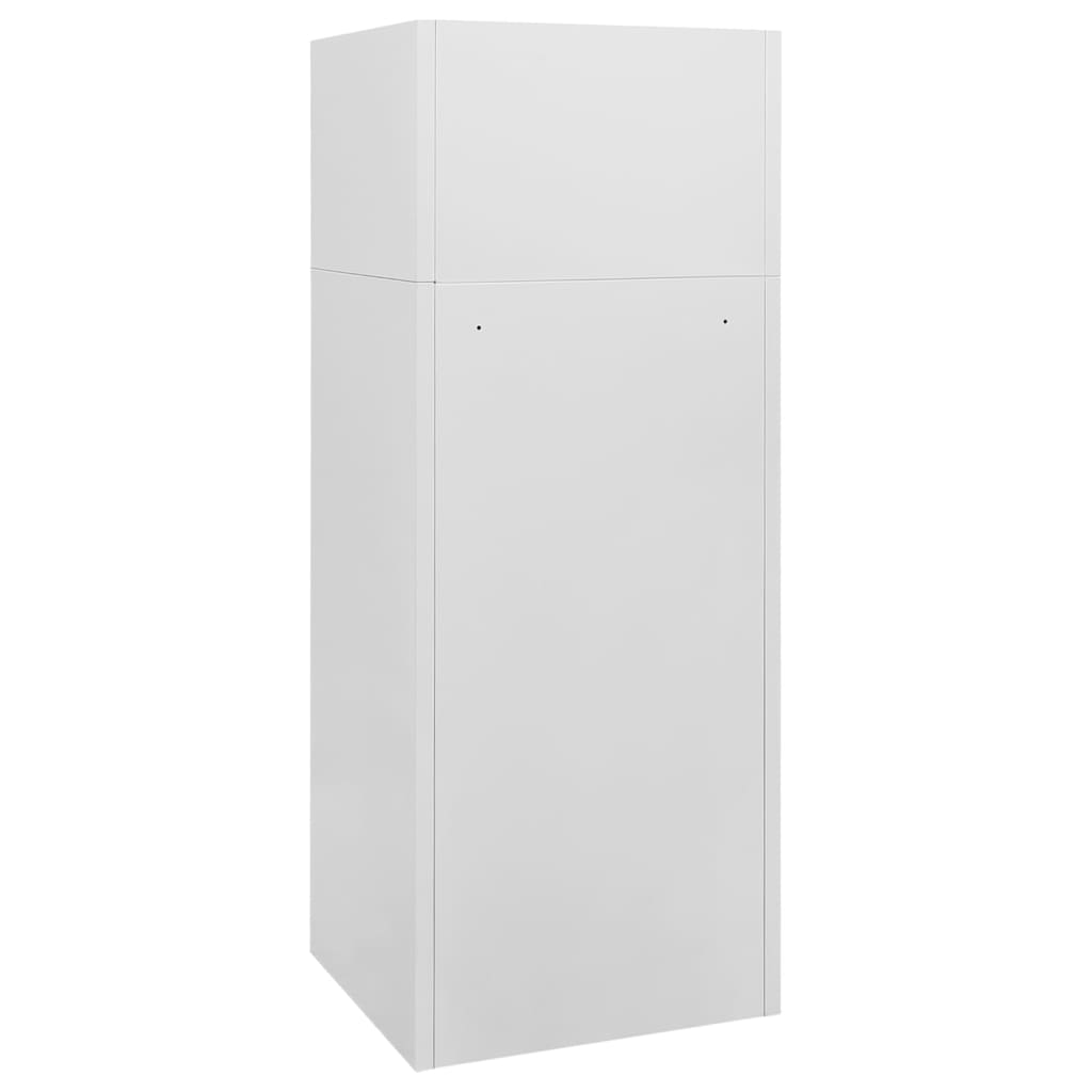 Sattelschrank Weiß 53x53x140 cm Stahl