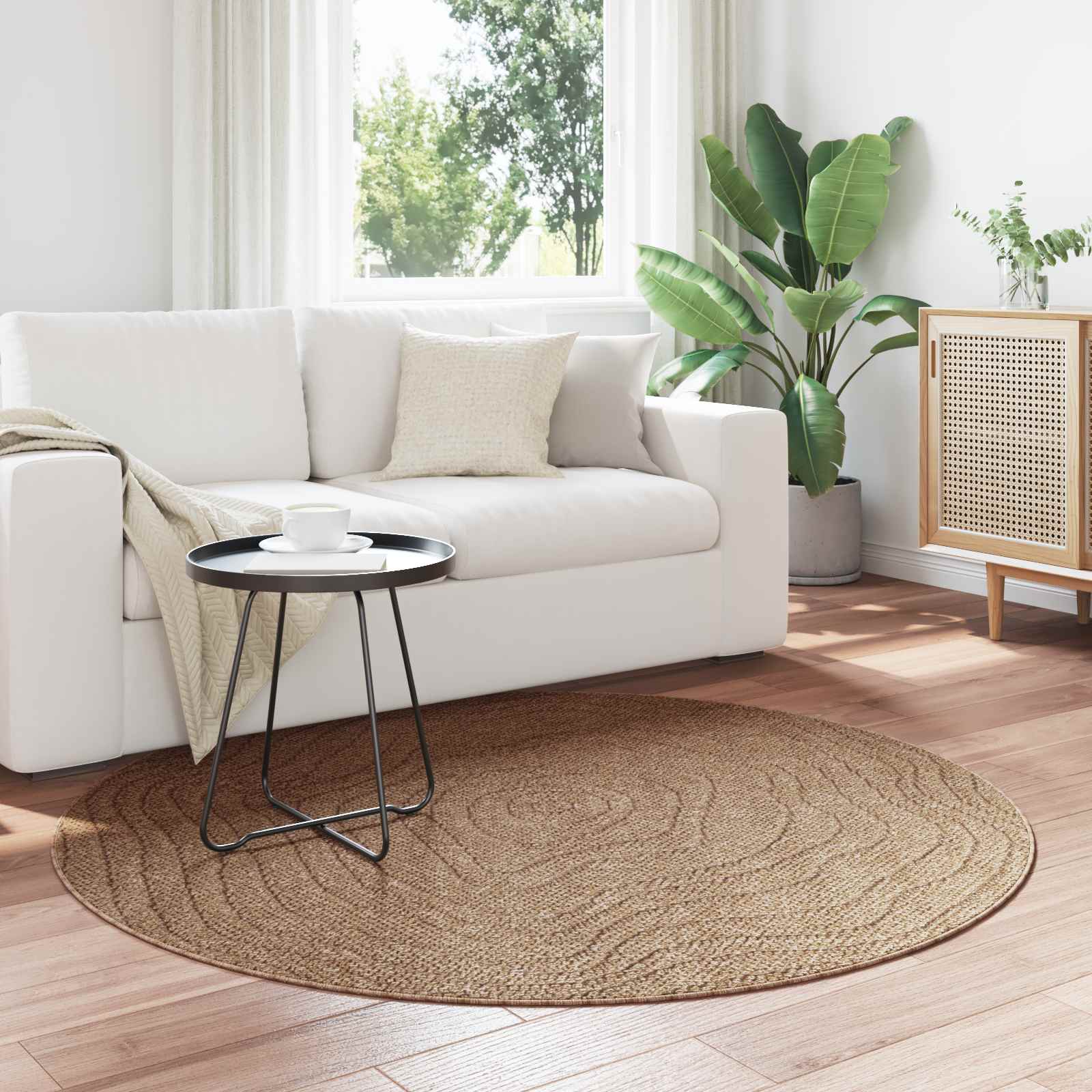 Bereichsteppiche Rechtwinklig AGIRA Natur 150 x 80 cm Polyester
