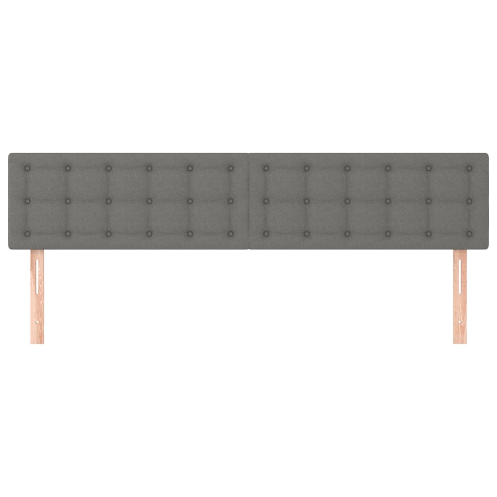Kopfteil Hellgrau 80x5x118/128 cm Stoff
