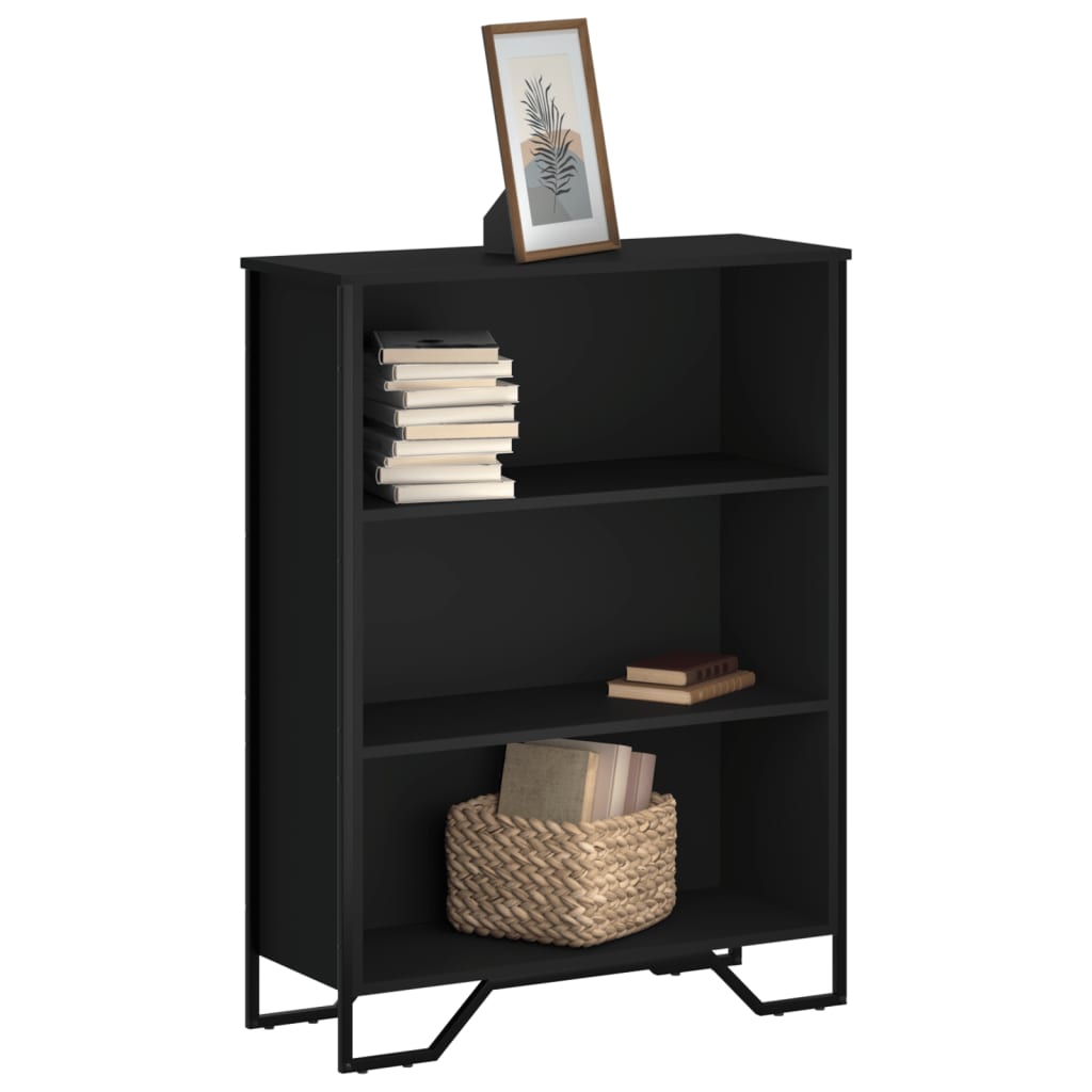 Bücherregal Schwarz 80x31x169 cm Holzwerkstoff