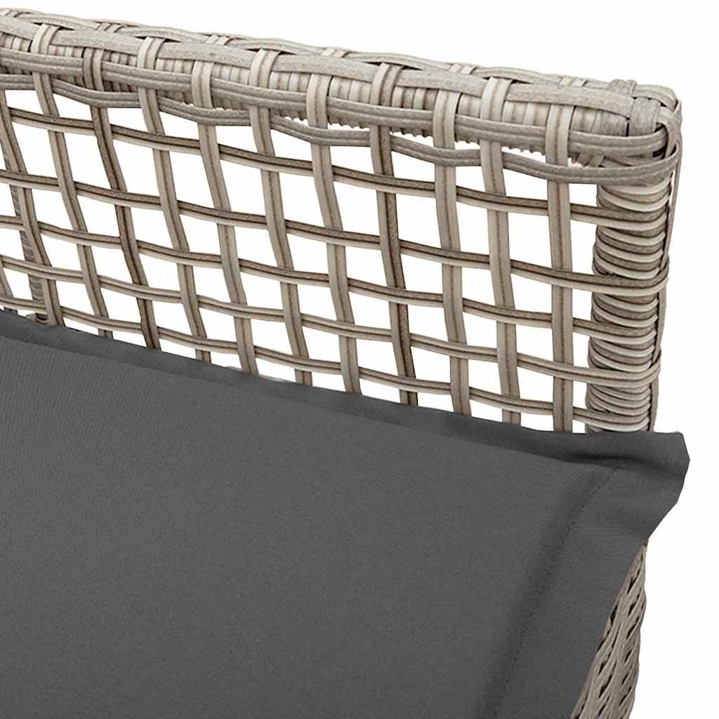 Gartenstuhl 2 pcs Schwarz 55 x 53 x 85 cm Poly-Rattan
