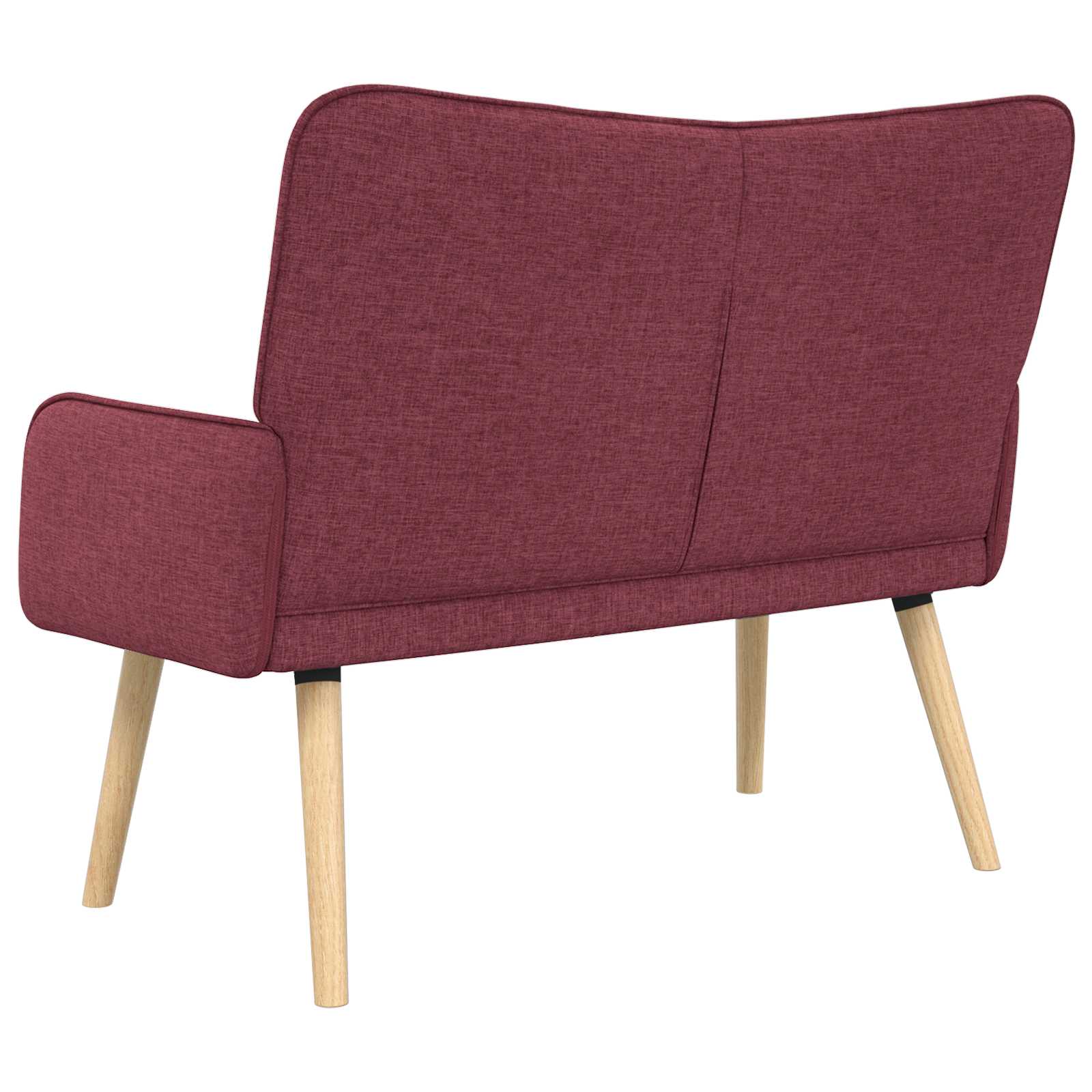 2-Sitzer Sofa Hellgrau 115 x 61 x 87 cm Stoff