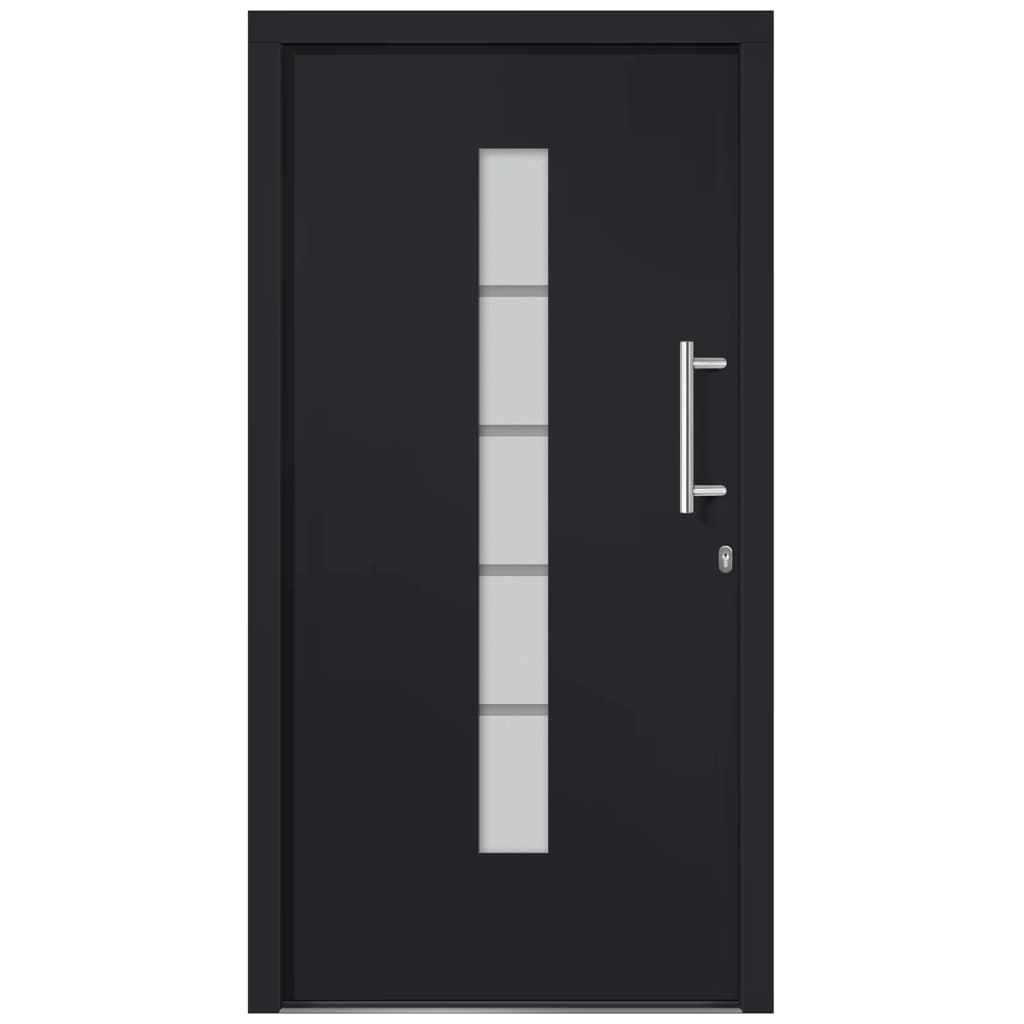 Haustür Aluminium und PVC Weiß 100x210 cm