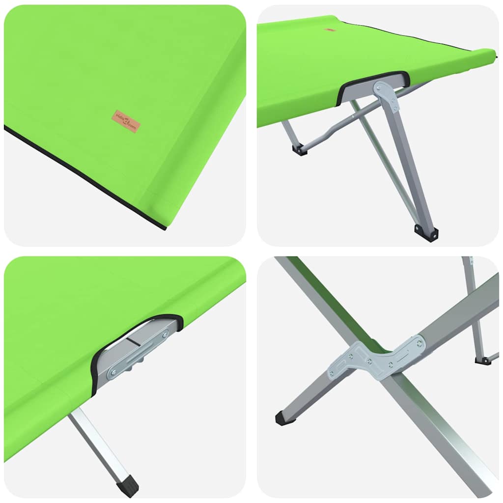 Klapp Schlafbett fürs Camping Blau 194 x 62,5 x 42,5 cm