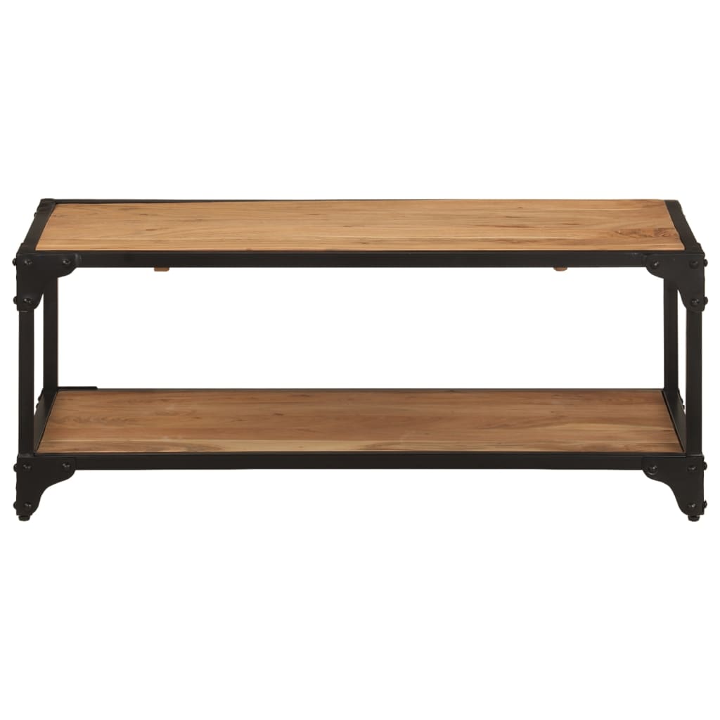 Couchtisch 40x40x36 cm Raues Mango-Massivholz