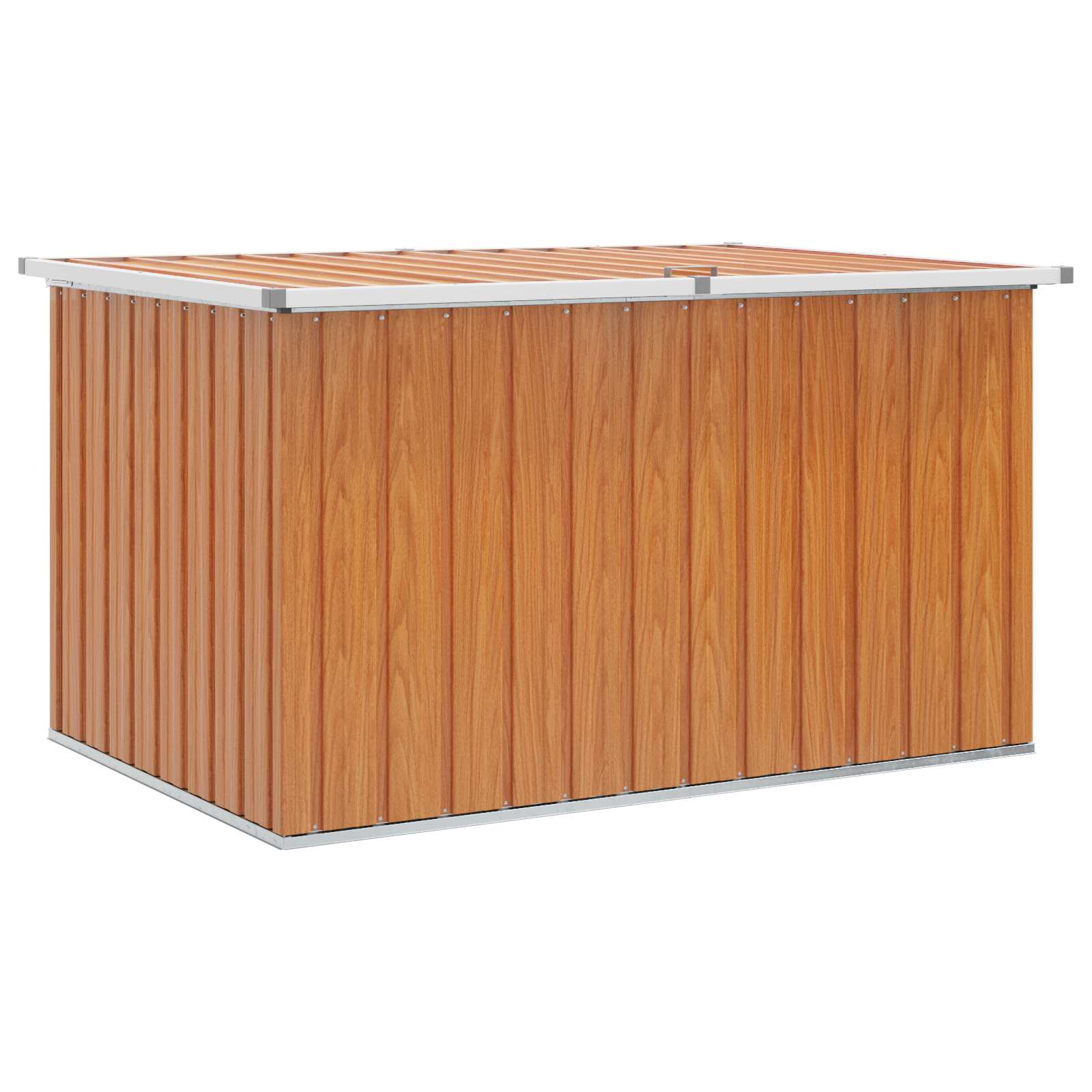 Außenlagerbox Holz 109 x 67 x 65 cm Verzinkter Stahl