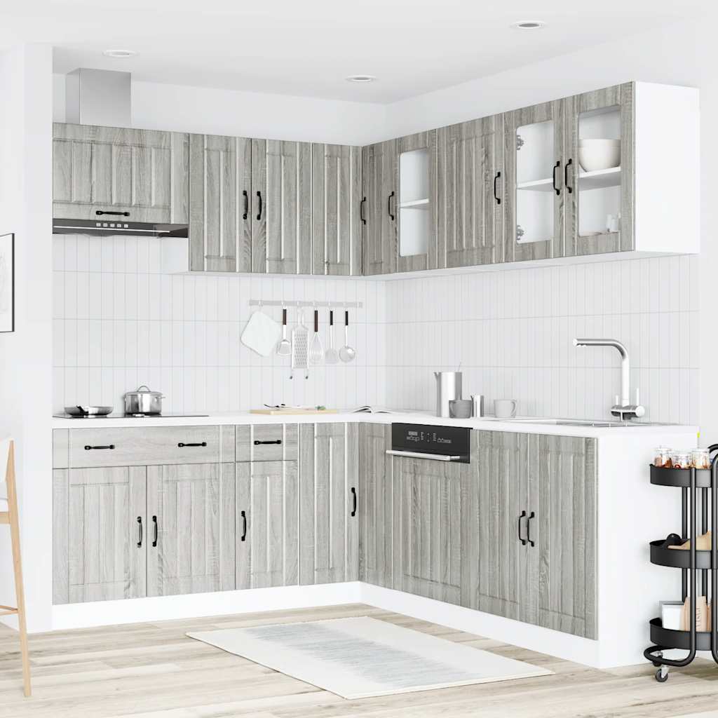 11-tlg. Küchenschrank-Set Lucca Weiß Holzwerkstoff