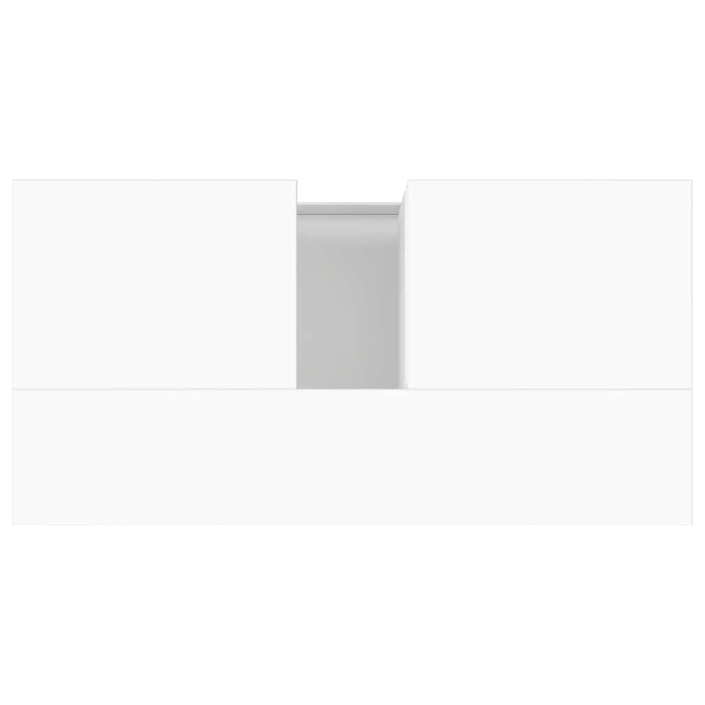 Badschrank Weiß 65x33x60 cm Holzwerkstoff